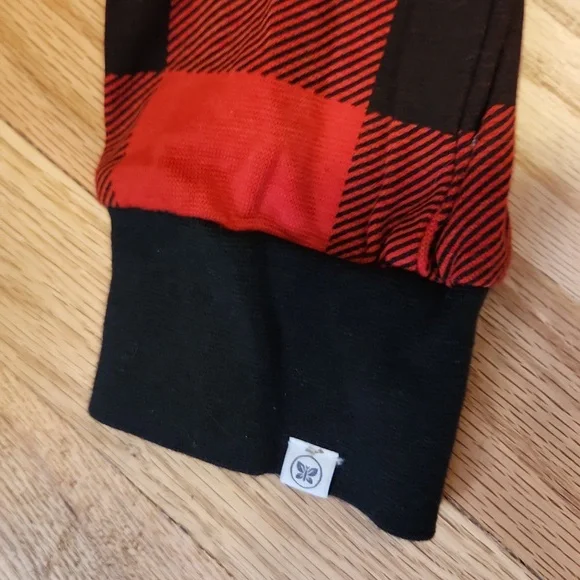 Honest Brand Womens Buffalo Plaid Organic Cotton Pajama Bottoms Size Large - Picture 2 of 5